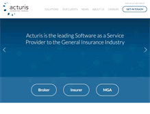 Tablet Screenshot of acturis.com